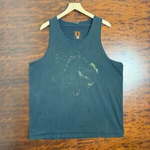 90s Faded Out Black beards Revenge Black Mens Tank Top X-L